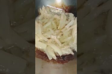 French fries recipe | For full video link is in description and comments| Girl Art | #girl #shorts