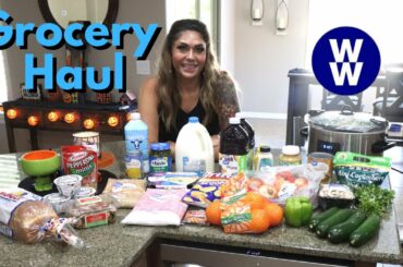 BIG WW GROCERY HAUL FOR WEIGHT LOSS - 128 POUNDS LOST - POINTS INCLUDED - WEIGHT WATCHERS