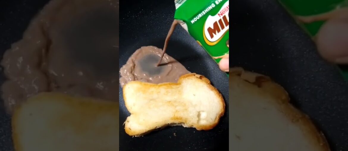 Milo French Toast | 2 ingre #recipe #shorts