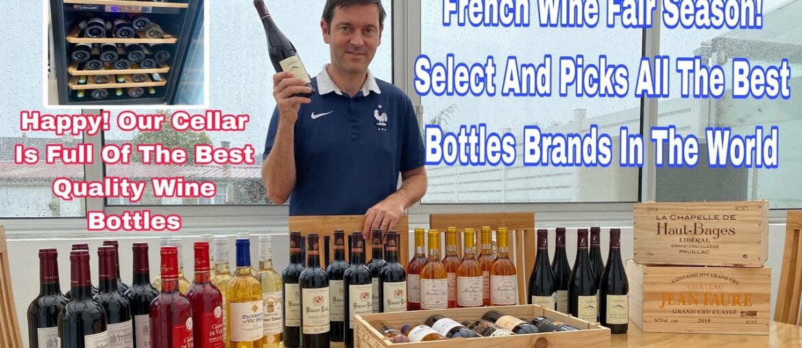 French Wine Collection Bought During Wine Fair in France 2022