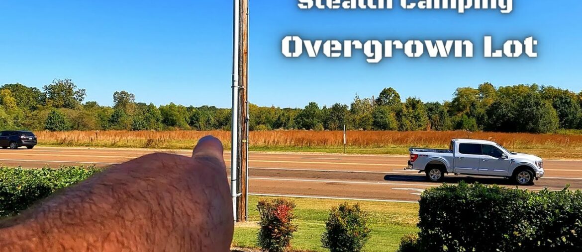 Stealth Camping Overgrown Corner Lot
