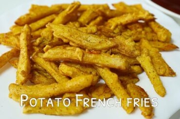 How to make potato French fries recipe | homemade potato French fries | crispy & crunchy |