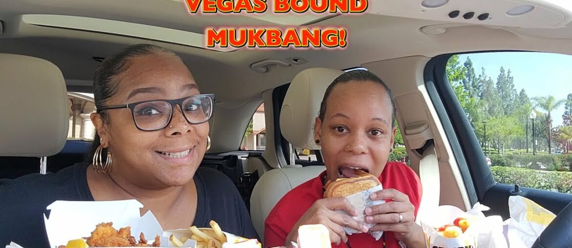 CARLS JR MUKBANG ON OUR WAY TO VEGAS CARLS JR MUKBANG ON OUR WAY TO VEGAS
