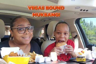 CARLS JR MUKBANG ON OUR WAY TO VEGAS