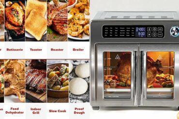 Air Fryer, Extra Large Convection Toaster Oven French Doors