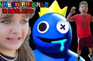 RAINBOW FRIENDS ARE FOLLOWING US! ESCAPE the RAinBOW FRIENDS in REAL LIFE!