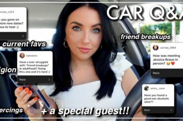 Q&A // friend breakups, 5 current favs, do I believe in god? meeting jessica + A SPECIAL GUEST