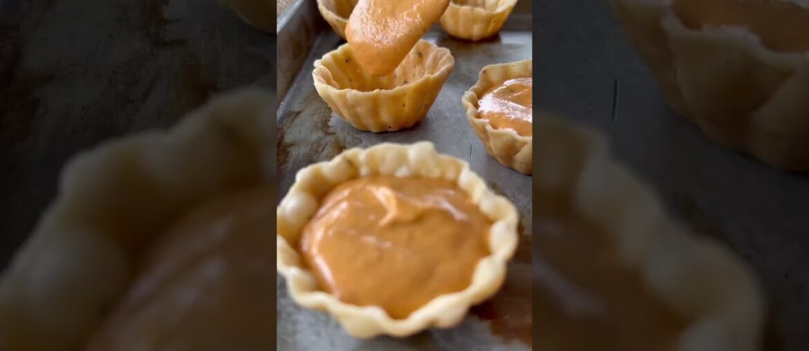 DELICIOUS INDIAN FUSION French Fry Tikka masala Tart recipe to make! #shorts #vegetarian #tart #food