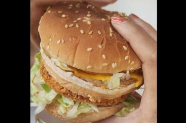 Mc Donald's | Veg Maharaja Mac Burger #shorts #food #mcdonalds #burger #foodshorts