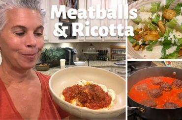 Homemade Meatballs with Ricotta and Caesar Dressing from Scratch | A Delicious Low Carb Dinner