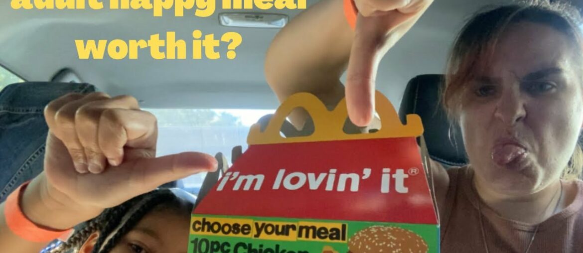 McDonald’s/Adult Happy Meal/First time eating Big Mac /McDonalds review/adult happy meal worth it