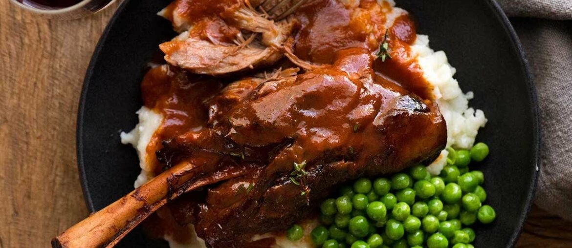 Lamb Shanks in Red Wine Sauce