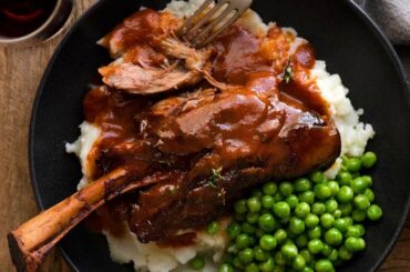 Lamb Shanks in Red Wine Sauce