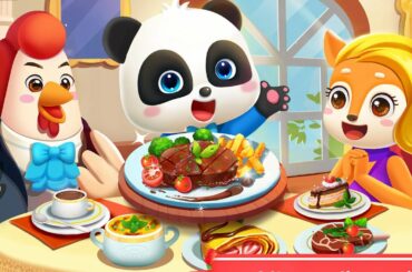 Baby Panda's French Restaurant - Learn About Dining Etiquette and Table Manners! | BabyBus Games