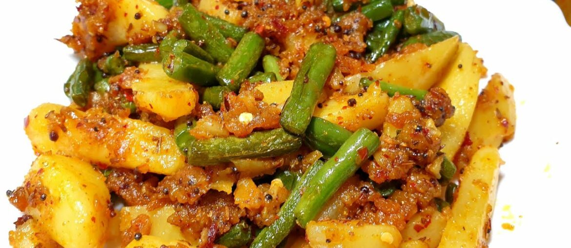 Beans Aloo Masala Sabzi recipe |Easy & Quick French Beans Aloo Fry Recipe|Jhat pat banaye Bean Sabzi