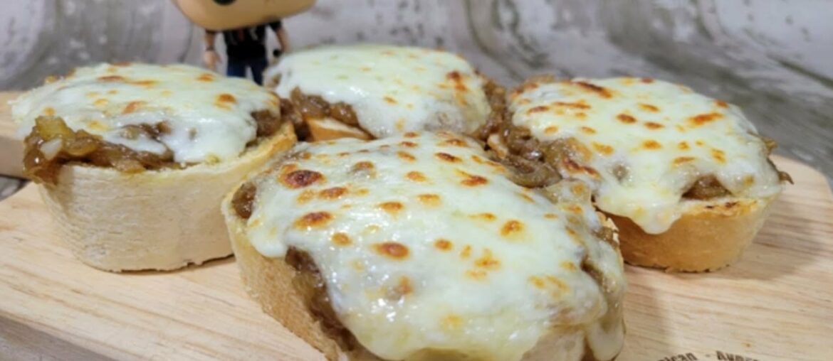 Super Simple French Onion Bruschetta