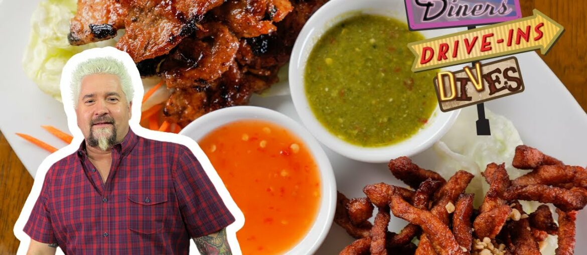 Guy Fieri Eats Thai Food in New Jersey | Diners, Drive-Ins and Dives | Food Network