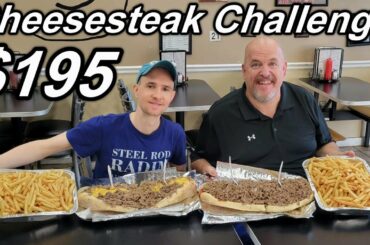 $195 Pudge's 8.5 lb Cheesesteak Challenge - NEAT EATING ONLY w/ ROD STEEL RADIM