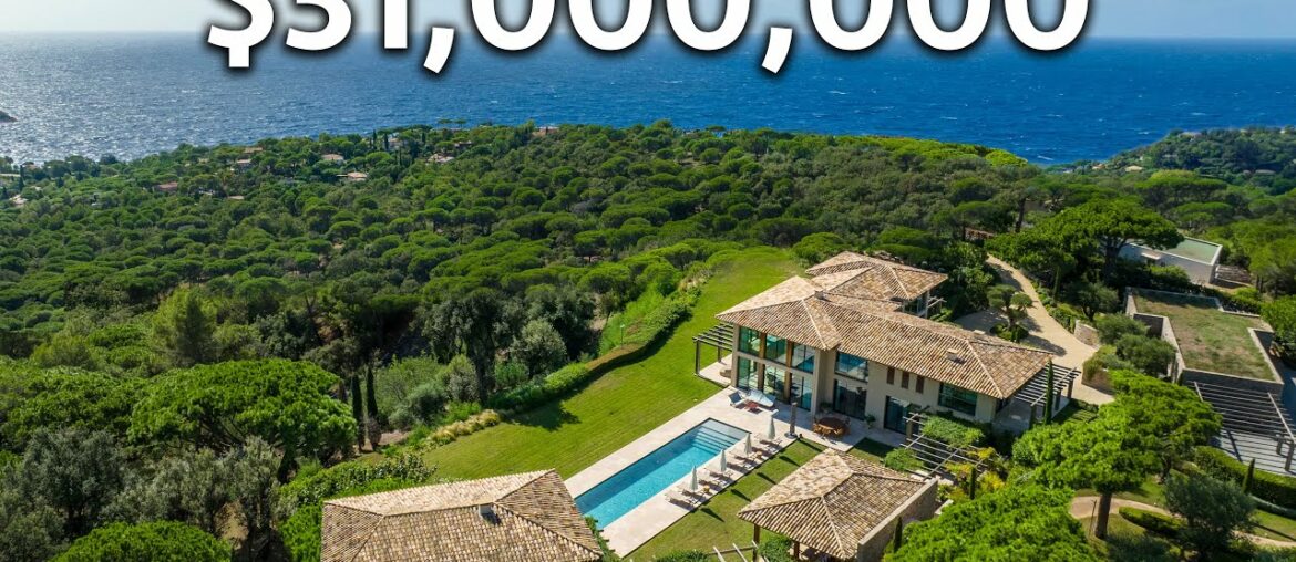 Touring a $31,000,000 St Tropez Mansion With Ocean Views!