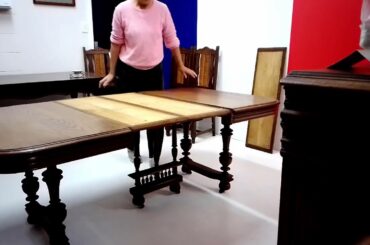 How To Extend French Antique Oak Dining Table