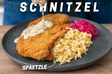 Schnitzel Feast with Spaetzle - The Ultimate Comfort Food