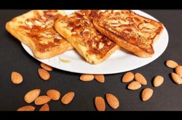 Almond French Toast / French Toast Recipe #frenchtoastrecipe
