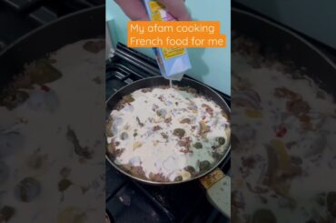 My afam cook french food for me #shorts  #short