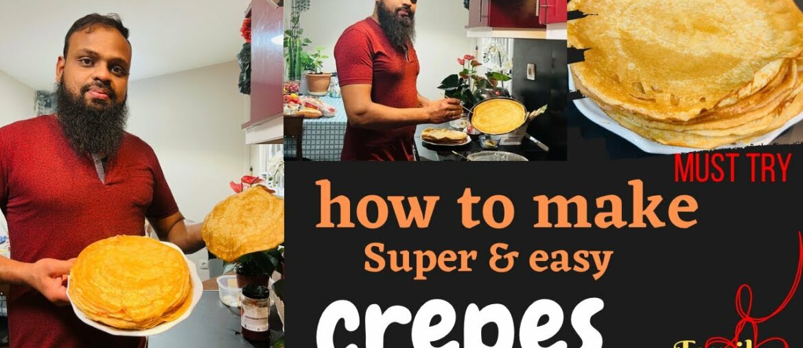How to make crepes | easy & delicious French recipe | France tamil vlog