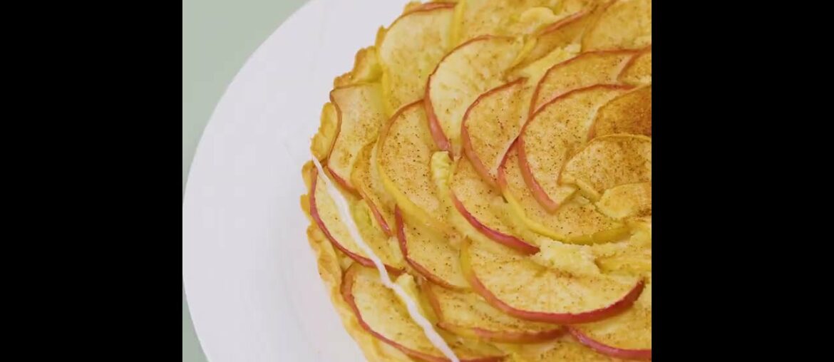 Very simple French apple tart recipe #shorts #cooking #asmr