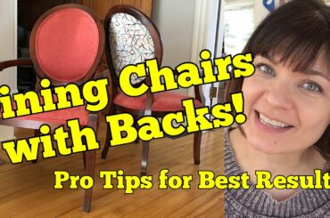 Upholster your Dining Chair! Pro Tips!