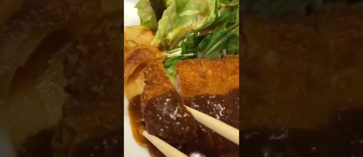 French cuisine. It's Pork cutlet with Demi-glace | Food lover #shorts French cuisine. It's Pork cutlet with Demi-glace | Food lover #shorts