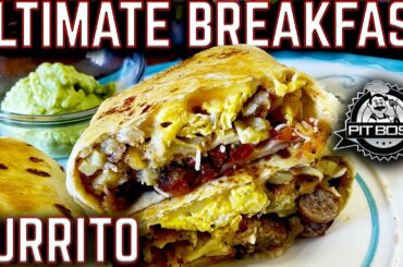 THE ULTIMATE LOADED BREAKFAST BURRITO MADE ON FLAT TOP GRILL! PIT BOSS SIERRA GRIDDLE COOK