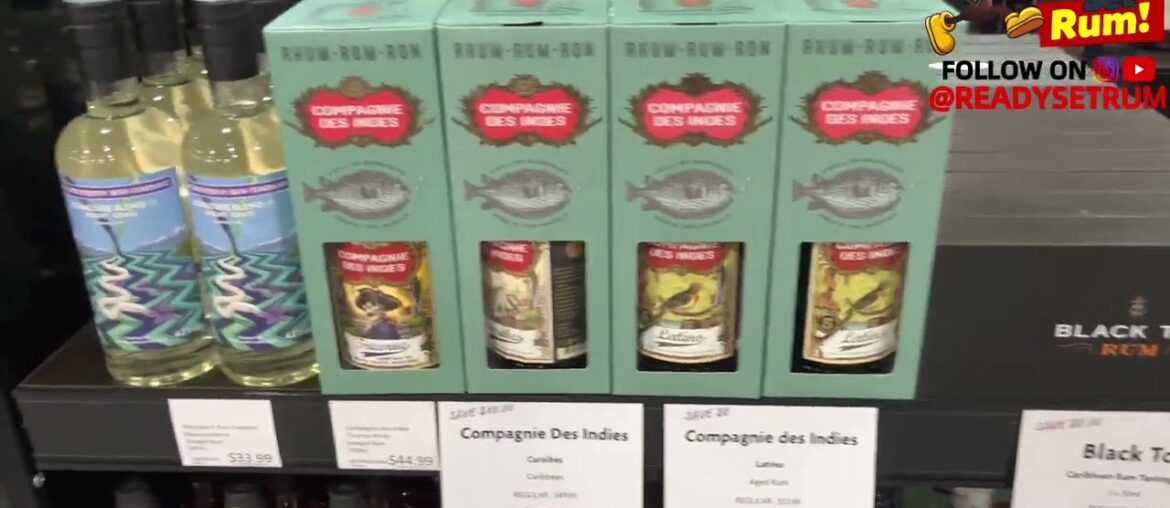 Everything Wine & More Rum Store Tour in Alberta Canada. So many  rums to choose from! #readysetrum