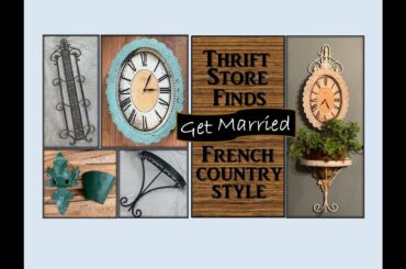 French Country Wall Decor Thrift Store Finds Become One  Reuse and Repurpose Resale Items with Clock
