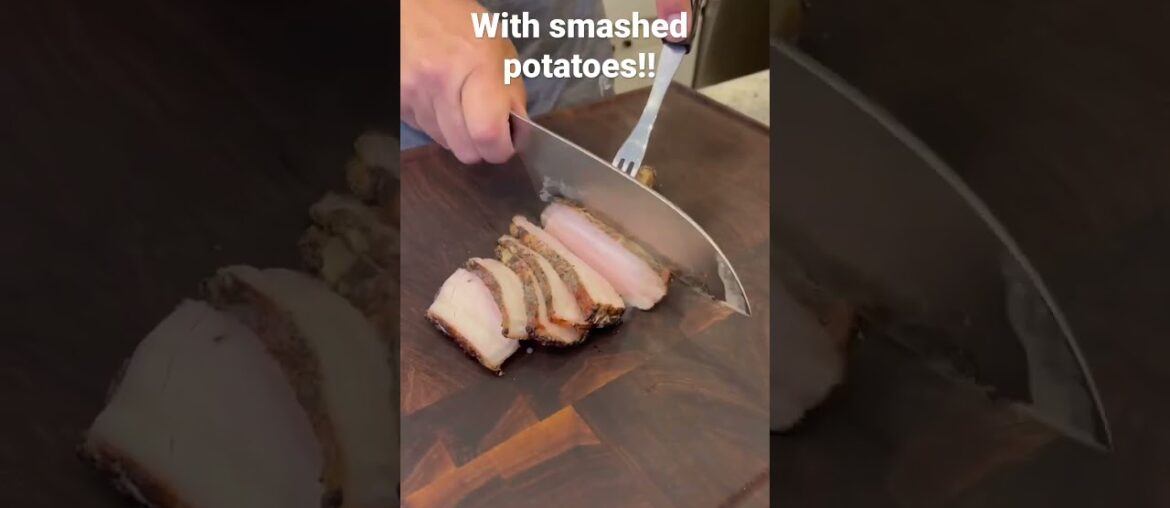 French cut pork chops on the @Burch Barrel  #rukiddingme #food ###shorts30 rho@Rhoback food