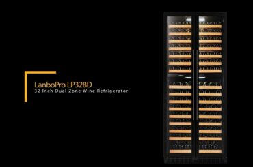 LanboPro LP328D - LanboPro LP328D French Door Dual Zone Wine refrigerator