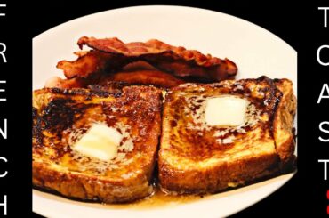 French Toast and Bacon in a cast iron skillet!  #shorts