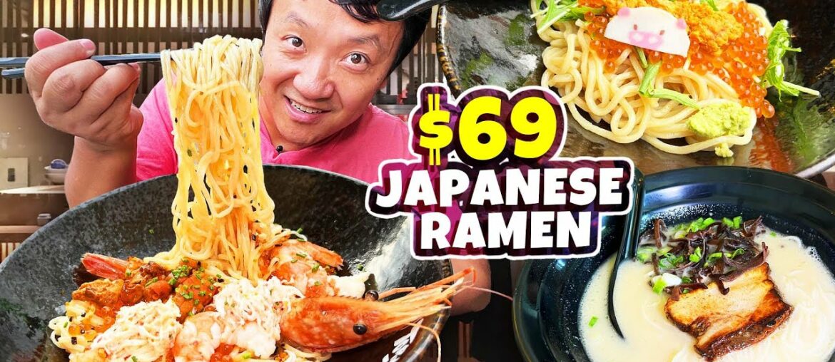 $3 vs. $69 Japanese KING CRAB Seafood Ramen | BEST Japanese Ramen in Singapore?!