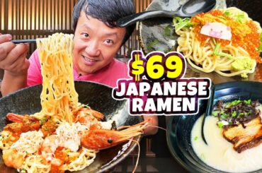 $3 vs. $69 Japanese KING CRAB Seafood Ramen | BEST Japanese Ramen in Singapore?!