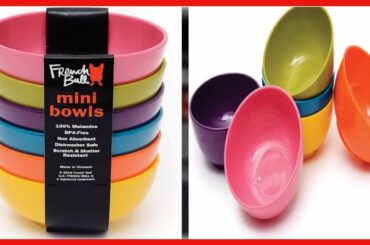 French Bull Melamine Mini Bowls for Snacks, Side Dishes, Dessert, Dipping Sauces or Ice Cream