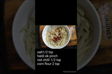 Masala French fries|easy french fry recipe#shorts#recipe#delicious
