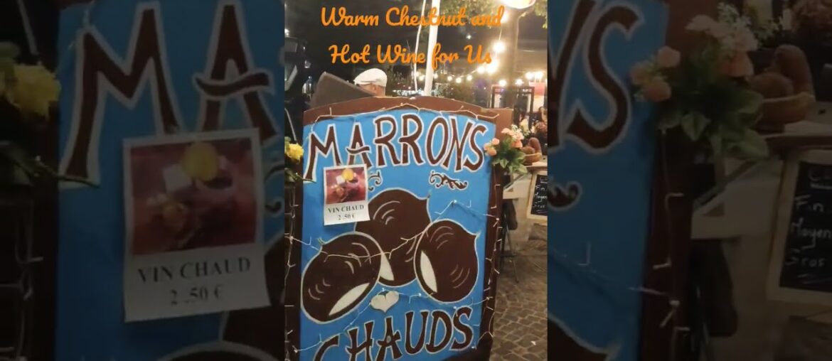 French Autumn Evening, Warm chestnut, Hot Wine for Us and a Carousel ride for the Kids