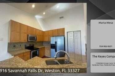 916 Savannah Falls Dr, Weston, FL 33327