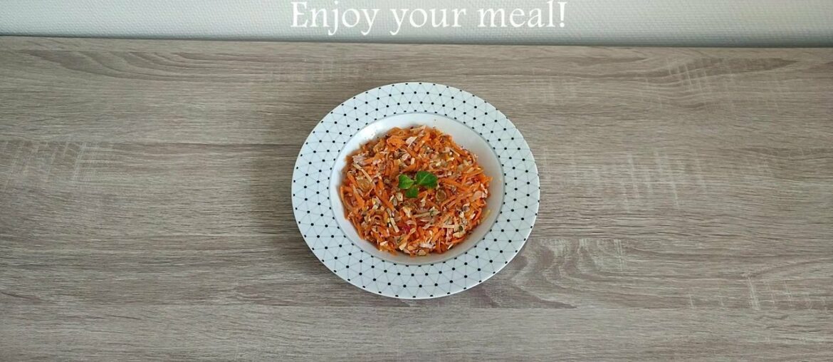 Carrot orange salad Healthy French recipe