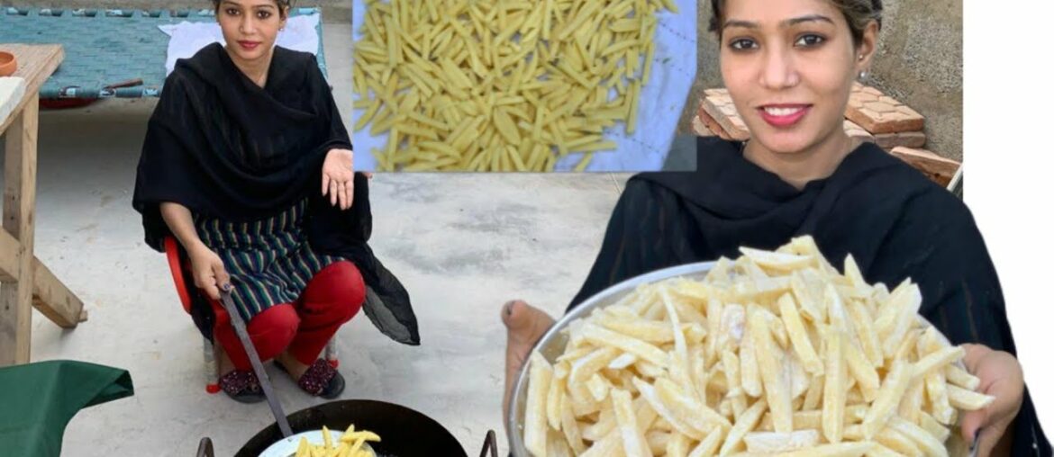 10 KG potatos French fries Recipe|mehwish Salman