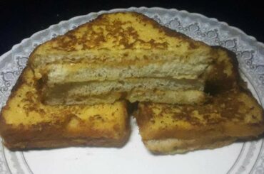 Cinnamon Peanut Butter French Toast Sandwich / Dinner Recipes /Cinnamon Recipes/ Peanut Recipes 1307