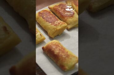 Banana Cheese French Toast | MooniezCake #asmr #cake #recipe #shorts