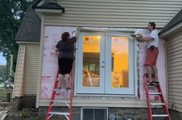 We Turned Our Dining Room Window Into a French Door!