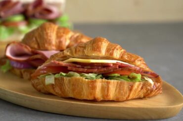 Traditional French croissant