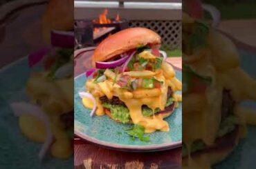 California Burrito Style Burger Recipe | Over The Fire Cooking by Derek Wolf